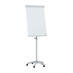 Flipchart, Flipchart mobil NOBO Essentials, otel lacuit, magnetic, alb - autograf.ro