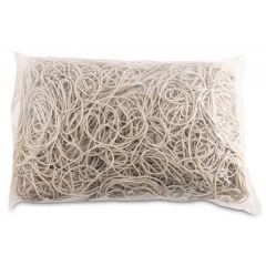 Buretiere si elastice, Elastice pentru bani, 1.5mm grosime, D 60mm, 60% cauciuc, 1000g/punga, Office Products -culoare alba - autograf.ro