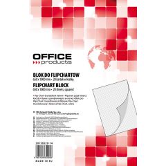 Accesorii pentru table magnetice si flipchart, Rezerva hârtie pentru flipchart, 70g/mp, 65x100cm, 20coli/top, Office products - caroiata - autograf.ro