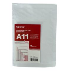 Plicuri Optima, Plic antisoc A11, 120x175mm - ext., 100x165mm - int., lipire siliconica, 10 buc/set, Optima - alb - autograf.ro