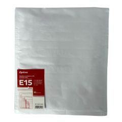 Plicuri Optima, Plic antisoc E15, 240x275mm - ext., 220x265mm - int., lipire siliconica, 10 buc/set, Optima - alb - autograf.ro