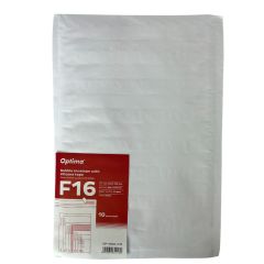Plicuri Optima, Plic antisoc F16, 240x350mm - ext., 220x340mm - int., lipire siliconica, 10 buc/set, Optima - alb - autograf.ro