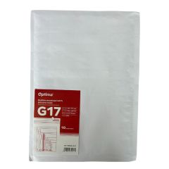 Plicuri Optima, Plic antisoc G17, 250x350mm - ext., 230x340mm - int., lipire siliconica, 10 buc/set, Optima - alb - autograf.ro