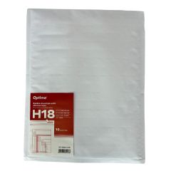 Plicuri Optima, Plic antisoc H18, 290x370mm - ext., 270x360mm - int., lipire siliconica, 10 buc/set, Optima - alb - autograf.ro