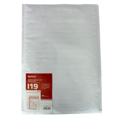 Plicuri Optima, Plic antisoc I19, 320x455mm - ext., 300x445mm - int., lipire siliconica, 10 buc/set, Optima - alb - autograf.ro
