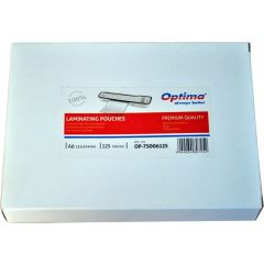 Laminatoare Optima, Folie pentru laminare,    A6 (111 x 154 mm), 125 microni 100buc/top Optima - autograf.ro
