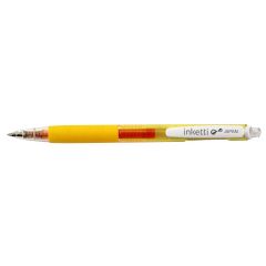 Penac, Pix cu gel PENAC Inketti, rubber grip, 0.5mm, corp galben transparent - scriere galbena - autograf.ro