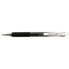 Penac, Pix cu gel PENAC Inketti, rubber grip, 0.5mm, corp negru transparent - scriere neagra - autograf.ro