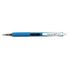 Penac, Pix cu gel PENAC Inketti, rubber grip, 0.5mm, corp bleu transparent - scriere bleu - autograf.ro