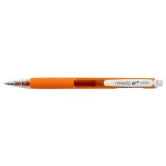 Penac, Pix cu gel PENAC Inketti, rubber grip, 0.5mm, corp orange transparent - scriere orange - autograf.ro