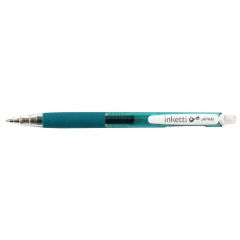 Penac, Pix cu gel PENAC Inketti, rubber grip, 0.5mm, corp turcoaz transparent - scriere turcoaz - autograf.ro
