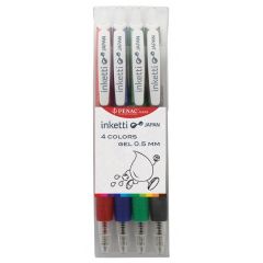 Raspundel Istetel, Set  4 pixuri cu gel PENAC Inketti - culori asortate - autograf.ro