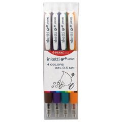 Raspundel Istetel, Set  4 pixuri cu gel PENAC Inketti - culori asortate - autograf.ro