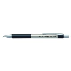 Penac, Pix metalic PENAC Pepe, rubber grip, 0.7mm, accesorii negre - scriere albastra - autograf.ro