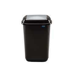 Plafor, Cos plastic reciclare selectiva, capacitate 45l, PLAFOR Quatro - negru cu capac gri - altele - autograf.ro