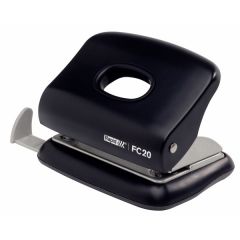 Rapid, Perforator plastic Rapid FC20, 20 de coli, cutie, negru - autograf.ro