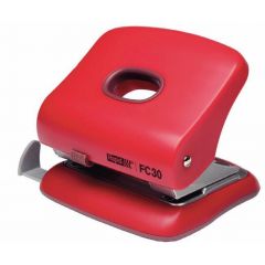 Perforatoare Office Products Rapid, Perforator plastic Rapid FC30, 30 de coli, cutie, rosu - autograf.ro