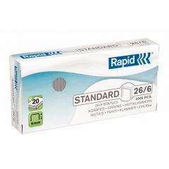 Creativitate la birou Optima Rapid, Capse Rapid Standard, 26/6, 2-20 coli, 5000 buc/cutie - autograf.ro