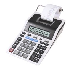 Calculatoare de birou Rebell, Calculator cu banda, 12 digits, 219 x 154 x 58 mm, Rebell PDC 20 - alb/negru - autograf.ro