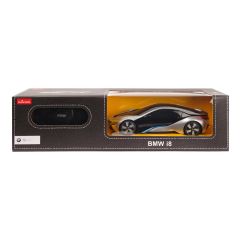 Jucarii WINFUN Rastar, MASINA CU TELECOMANDA BMW I8 ARGINTIE SCARA 1 LA 24 - autograf.ro