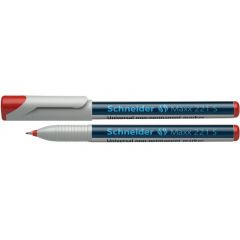 Markere, Universal non-permanent marker SCHNEIDER Maxx 221 S, varf 0.4mm - rosu - autograf.ro