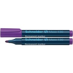 Schneider, Permanent marker SCHNEIDER Maxx 130, varf rotund 1-3mm - violet - autograf.ro