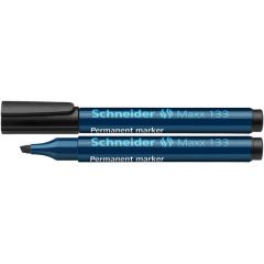Markere, Permanent marker SCHNEIDER Maxx 133, varf tesit 1+4mm - negru - autograf.ro