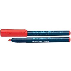 Markere, Permanent marker SCHNEIDER Maxx 240, varf rotund 1-2mm - rosu - autograf.ro