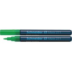 Carioci, Marker cu vopsea SCHNEIDER Maxx 271, varf rotund 1-2mm - verde - autograf.ro