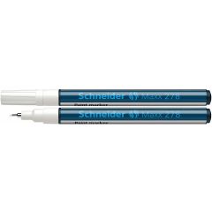 Carioci cu vopsea, Marker cu vopsea SCHNEIDER Maxx 278, varf rotund 0.8mm - alb - autograf.ro