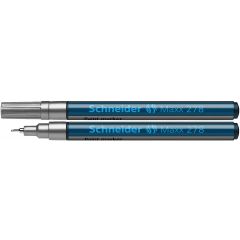 Carioci cu vopsea, Marker cu vopsea SCHNEIDER Maxx 278, varf rotund 0.8mm - argintiu - autograf.ro