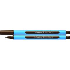Rechizite scolare smart, Pix SCHNEIDER Slider Edge XB, rubber grip, varf 1.4mm - scriere maro - autograf.ro