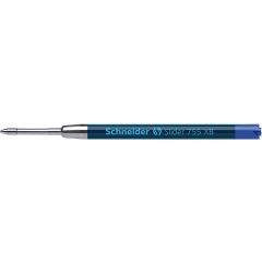 Cerneala, patroane si rezerve GRAF VON FABER-CASTELL Schneider, Rezerva metalica SCHNEIDER Slider 755XB, pentru pix Rave, Reload, Contrast, Memo, Pulse - albastru - autograf.ro