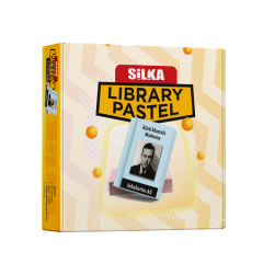 Radiere si corectoare Silka, Display radiere pt creion, nu lasa reziduuri, 36buc/display, SILKA Library Pastel - design carti de colectie - autograf.ro