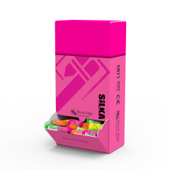 Radiere si corectoare Silka, Display radiere pt creion, 44x22x13.5mm, 240buc/display, SILKA Neon - asortate - autograf.ro