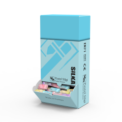 Radiere si corectoare Silka, Display radiere pt creion, 44x22x13.5mm, 240buc/display, SILKA Pastel - asortate - autograf.ro