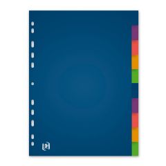 Oxford, Separatoare plastic color, A4, 120 microni, 10 culori/set, OXFORD - autograf.ro