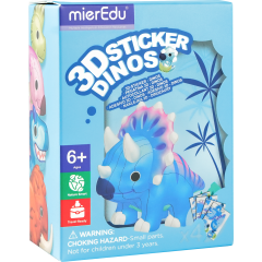 mierEdu, Abtibilduri 3D - Dinozauri - autograf.ro