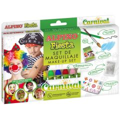 Set pictura pe fata, Set ALPINO Fiesta - Carnival, 6 culori x 5gr. make up sticks - autograf.ro
