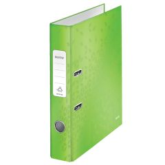 Bibliorafturi Donau Leitz, Biblioraft LEITZ 180 WOW, carton laminat, A4, 52 mm, verde - autograf.ro