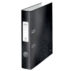 Bibliorafturi Donau Leitz, Biblioraft LEITZ 180 WOW, carton laminat, A4, 52 mm, negru - autograf.ro