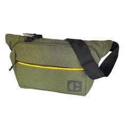 Borsete, Borseta CATERPILLAR Code - Hex Parkour, material 420D hexagonal, buzunar cu fermoar - verde masliniu - autograf.ro