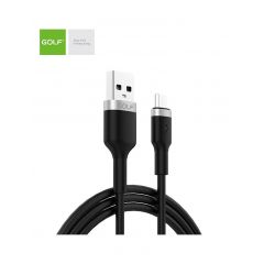 Accesorii IT&C, Cablu USB la micro USB Golf Data Sync Metal Braided 3A NEGRU GC-71m A0112765 - autograf.ro