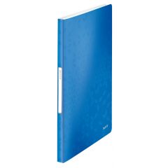 Dosare, mape si folii Bantex Leitz, Mapa de prezentare LEITZ WOW, coperta moale, PP, A4, 40 de folii, albastru - autograf.ro