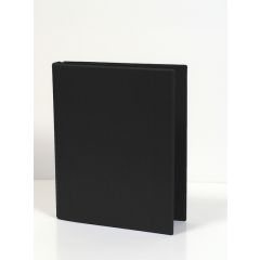 Aurora, Caiet mecanic 2 inele - D25mm, coperti carton plastifiat PVC, A5, AURORA - negru - autograf.ro