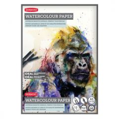 Caiete Derwent, Caiet pentru desen pe baza de apa DERWENT Proffesional, A5, 12 coli, 300 gsm, hartie alba - autograf.ro