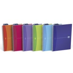 Caiete cu spirala Oxford, Caiet cu spirala A5, OXFORD Office MyColours, 90 file - 90g/mp, Scribzee, coperta PP - mate - autograf.ro