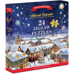 Calendare de Advent, Calendar de Advent Amintiri de Craciun, 24 puzzle-uri, 50 piese - autograf.ro