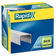 Creativitate la birou Optima Rapid, Capse Rapid Standard, 24/6, 2-20 coli, 5000 buc/cutie - autograf.ro