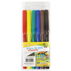 Carioci, Carioca varf subtire,  6 culori/set, GIMBOO - autograf.ro
